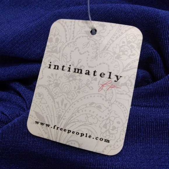 NWT Free People In Your Arms Bodysuit in Electric Indigo Large - Picture 7 of 10